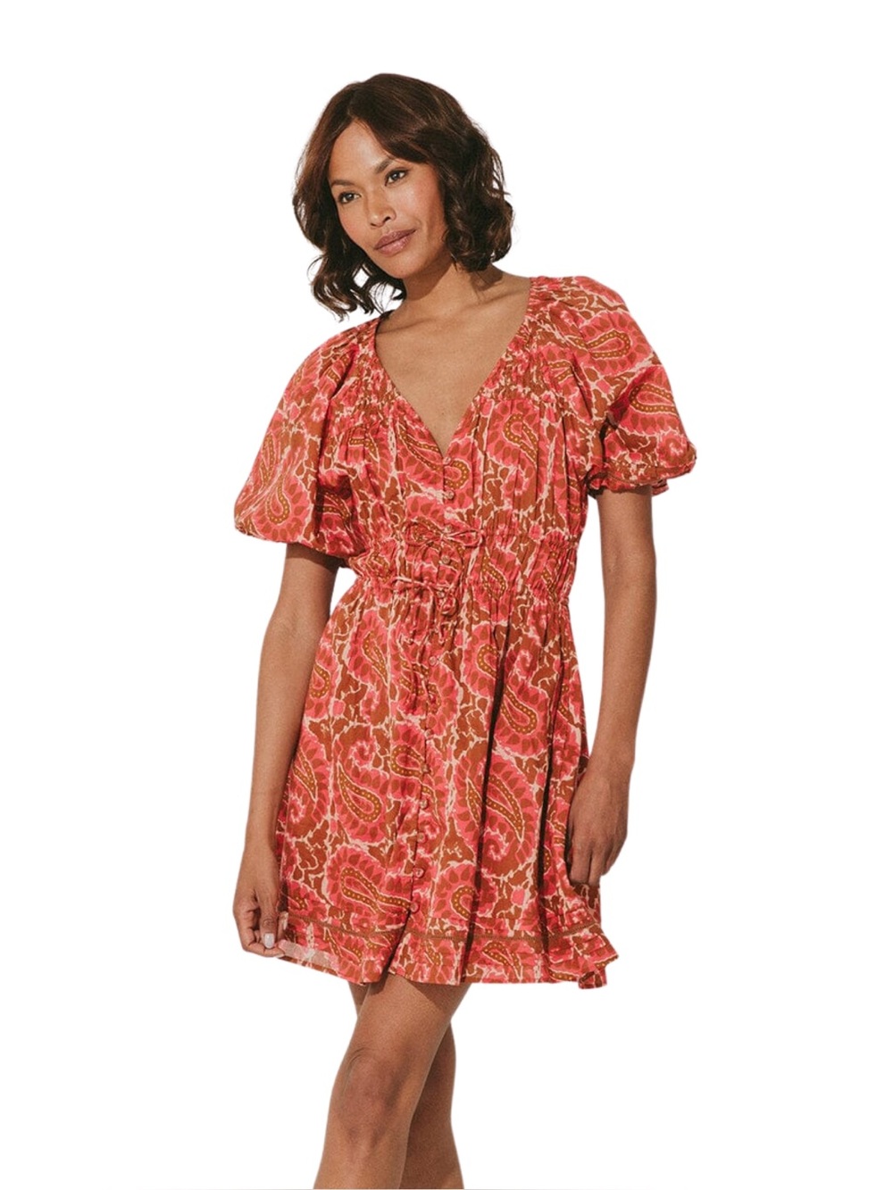 Cleobella Hazel Mini Dress In Aurora Paisley Bohemian Cottage | Size S